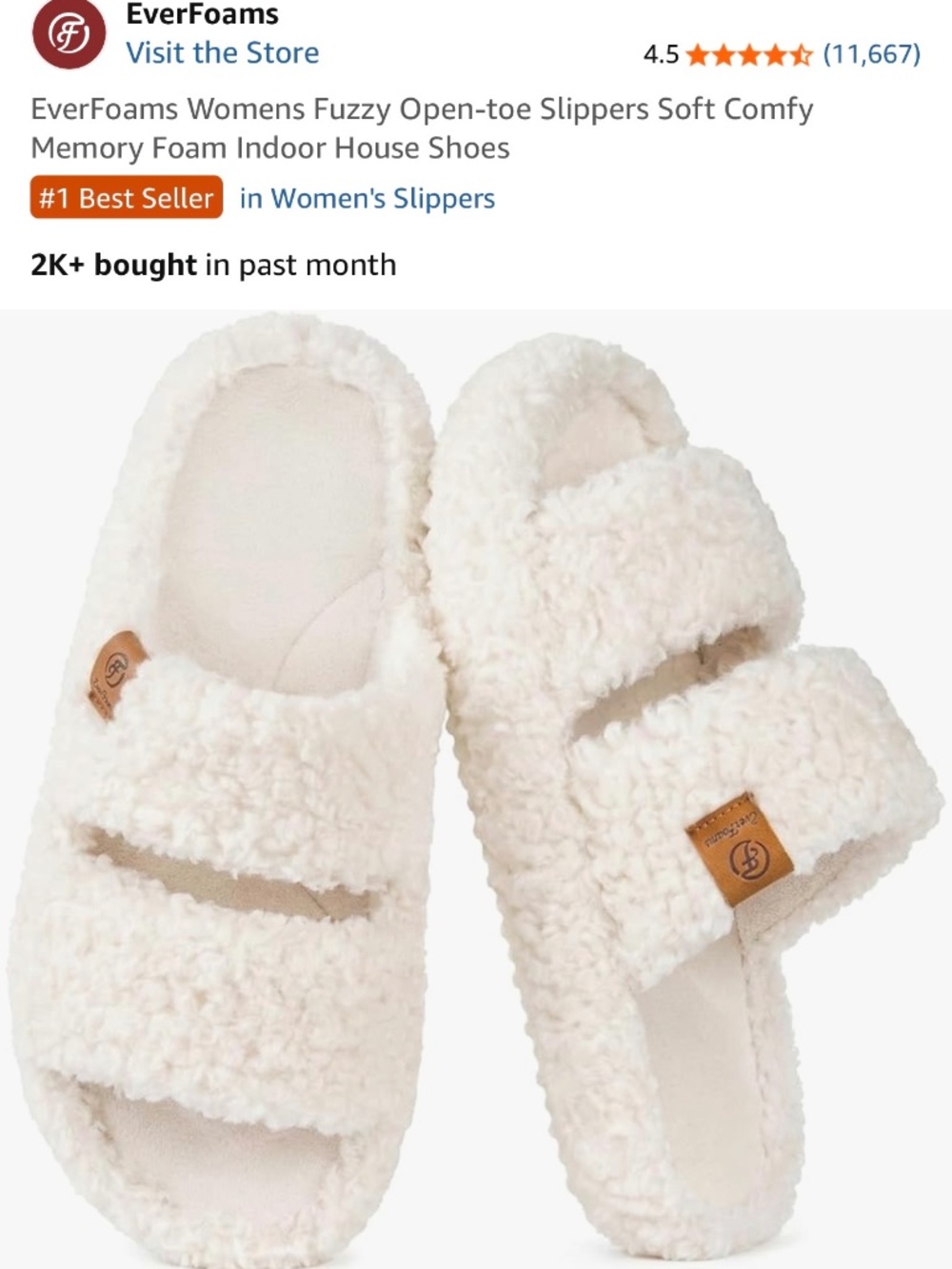 Everfoam Slippers Size 8/9